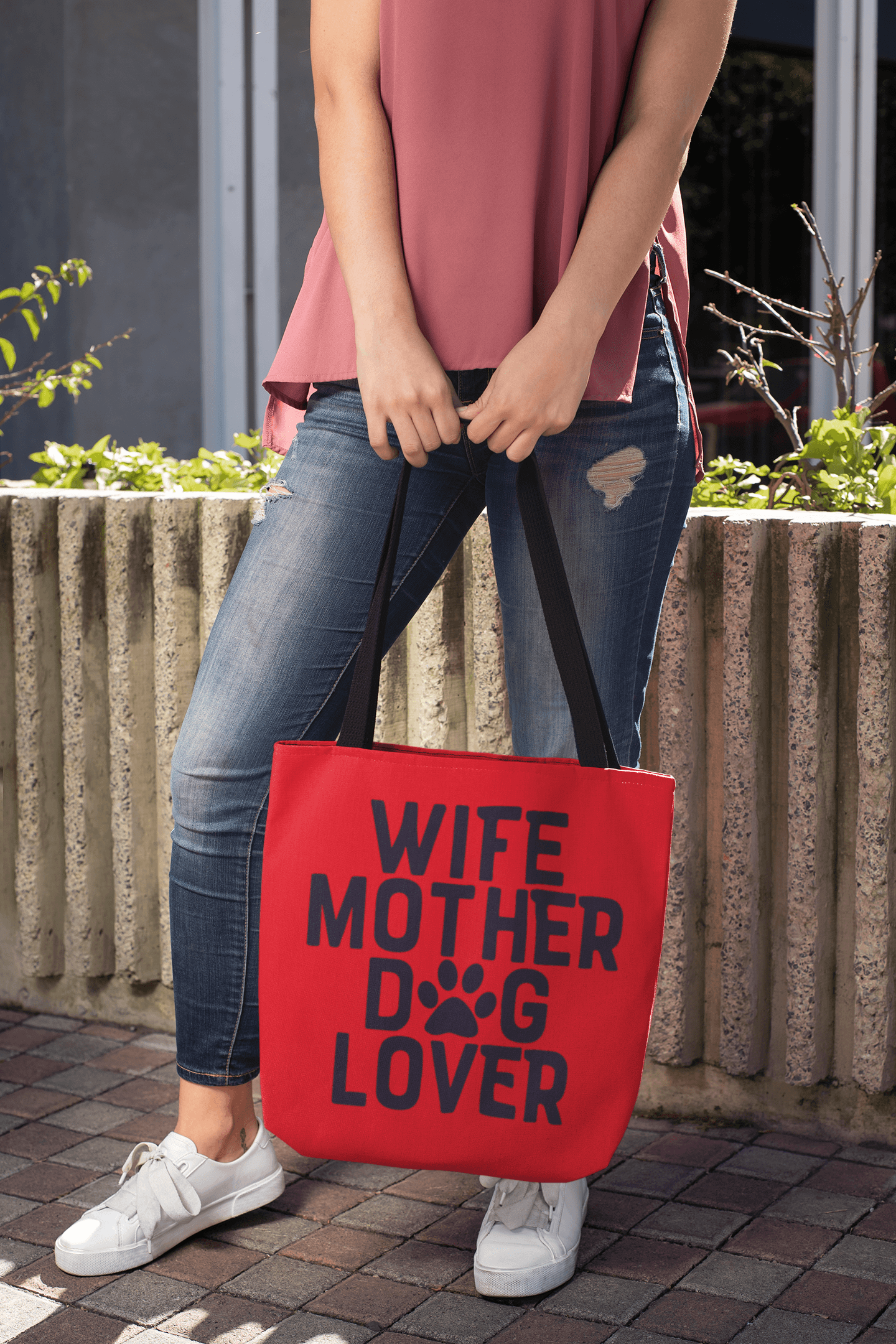 Wife Mother Dog Lover Tote Bag - Shih Tzu Gifts