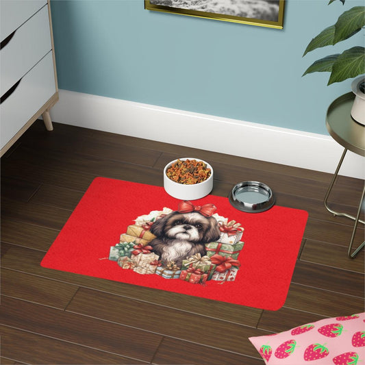 Christmas Gifts Shih Tzu Pet Food Mat - Shih Tzu Gifts