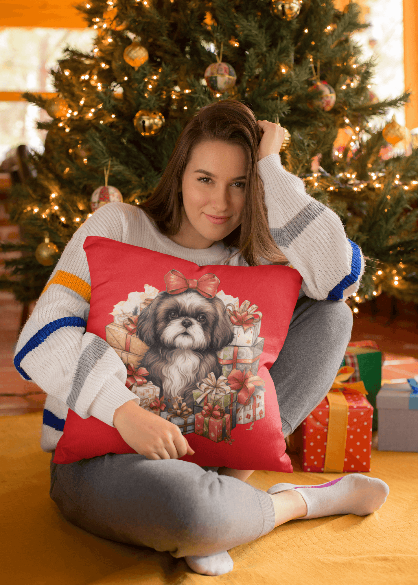 Christmas Gifts Shih Tzu Pillow - Shih Tzu Gifts