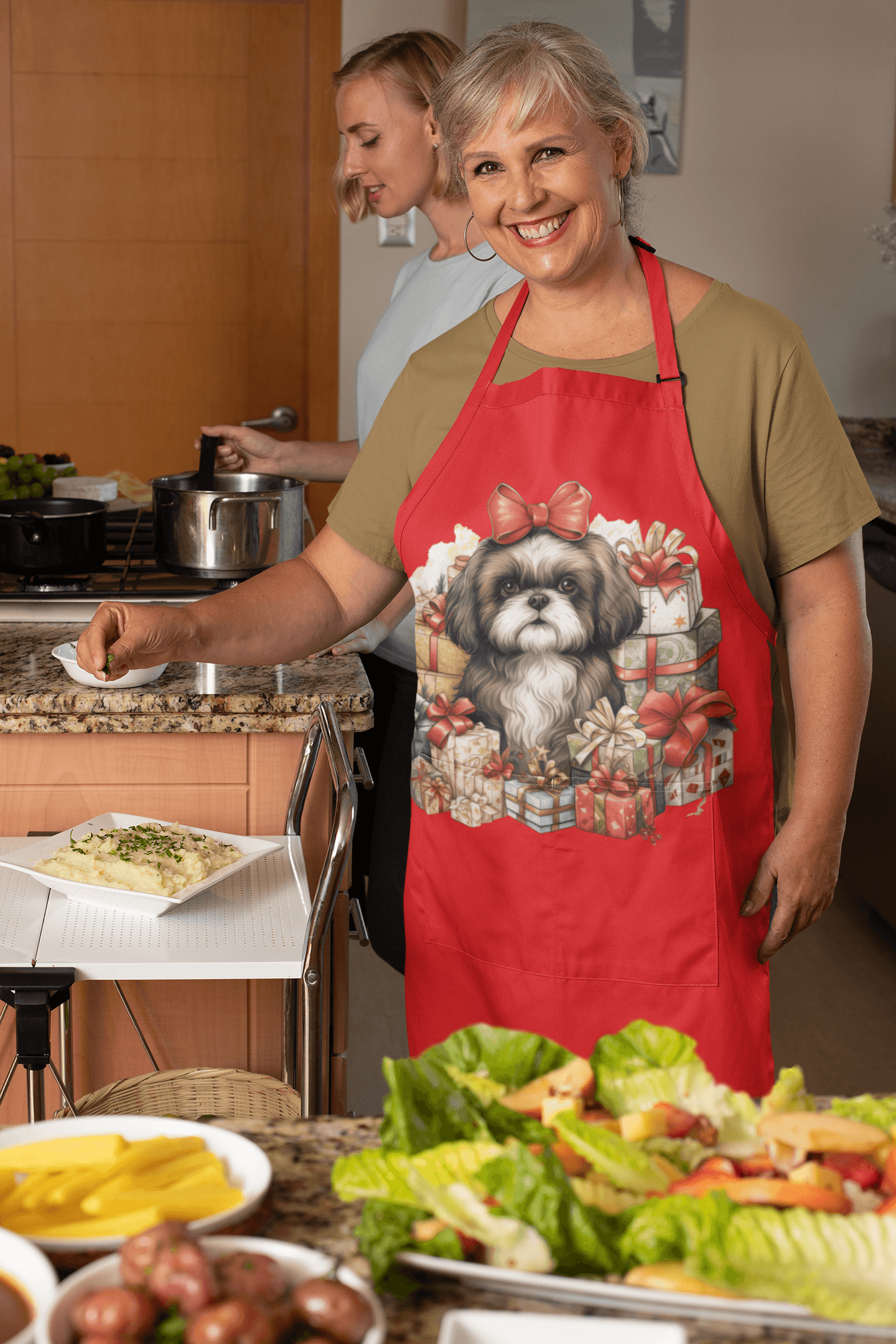 Christmas Gifts Shih Tzu Apron - Shih Tzu Gifts