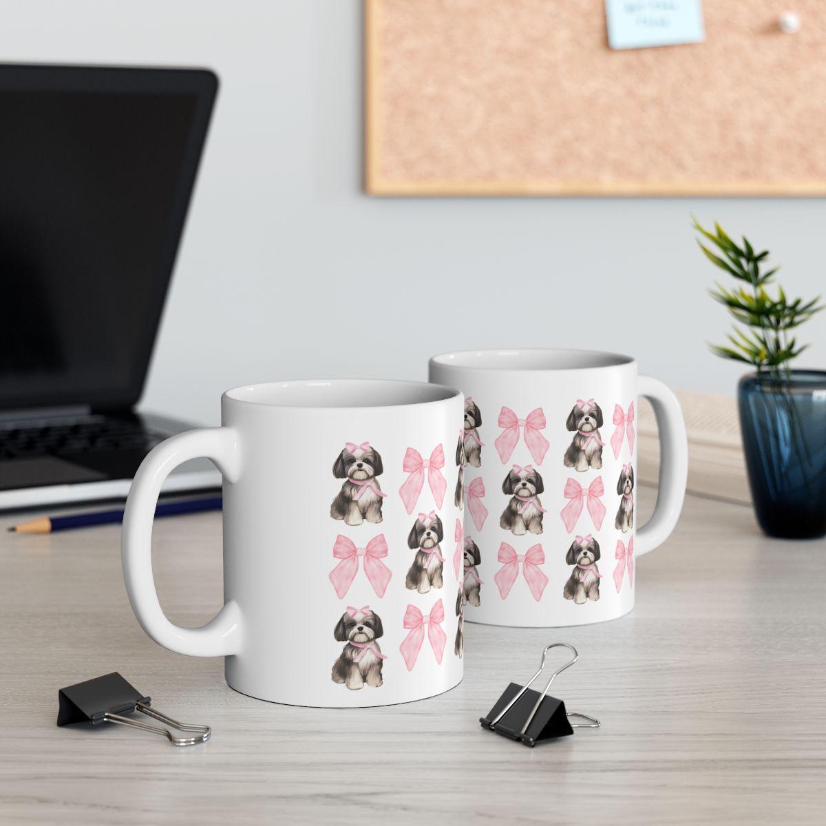 Shih Tzu with Pink Bows Mug – Perfect Gift for Shih Tzu Owners & Lovers