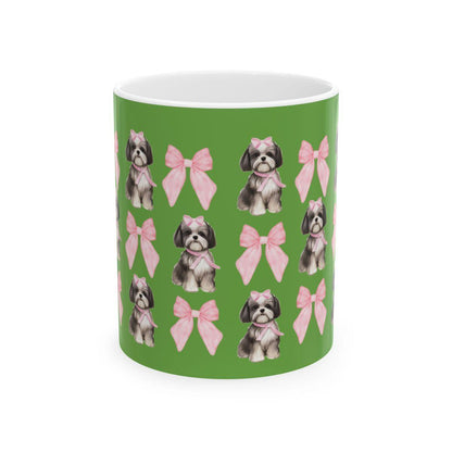 Shih Tzu with Pink Bows Mug – Perfect Gift for Shih Tzu Owners & Lovers