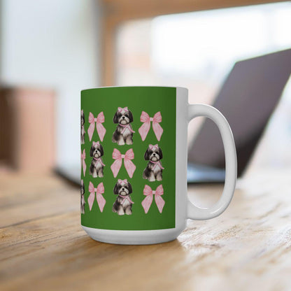 Shih Tzu with Pink Bows Mug – Perfect Gift for Shih Tzu Owners & Lovers