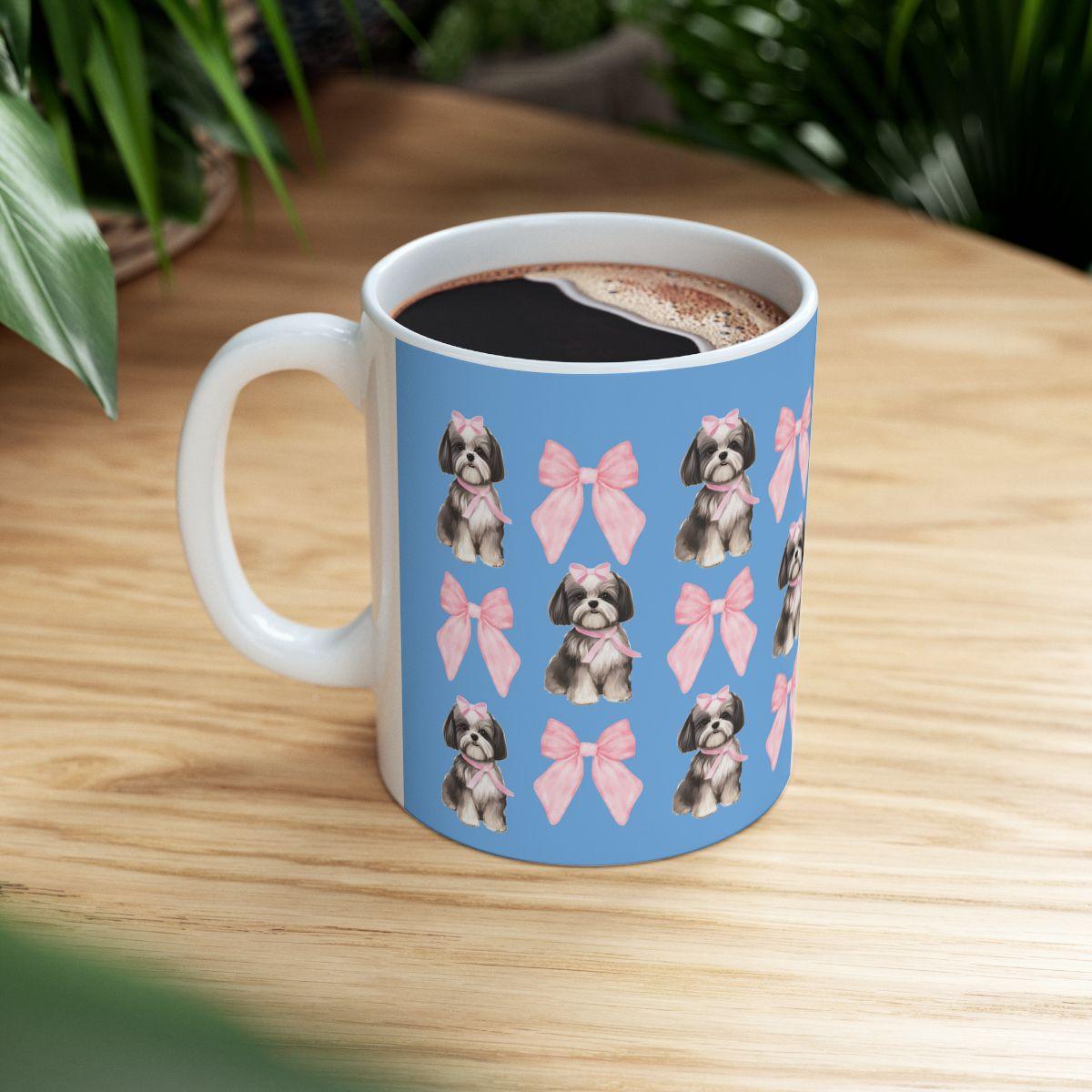 Shih Tzu with Pink Bows Mug – Perfect Gift for Shih Tzu Owners & Lovers