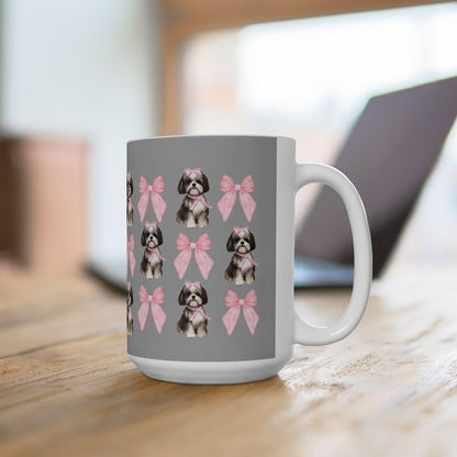 Shih Tzu with Pink Bows Mug – Perfect Gift for Shih Tzu Owners & Lovers