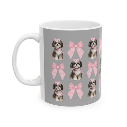 Shih Tzu with Pink Bows Mug – Perfect Gift for Shih Tzu Owners & Lovers