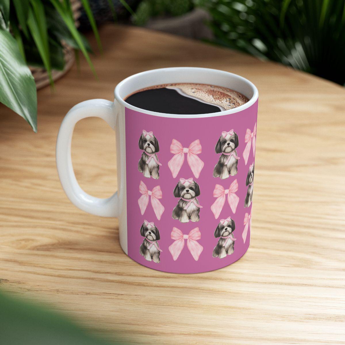 Shih Tzu with Pink Bows Mug – Perfect Gift for Shih Tzu Owners & Lovers