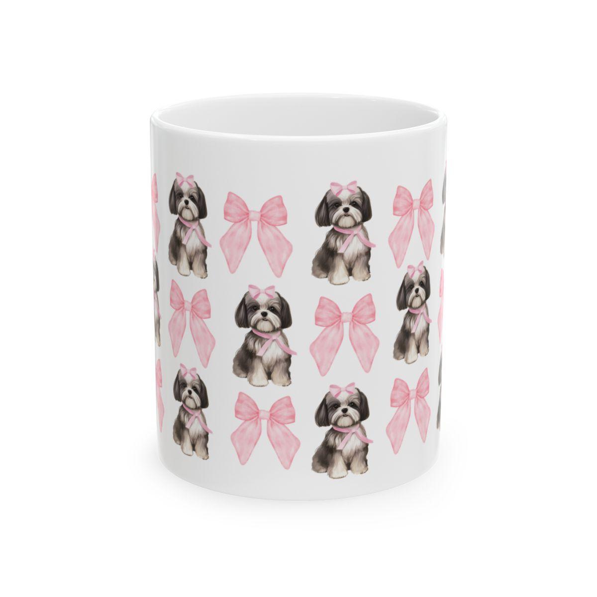 Shih Tzu with Pink Bows Mug – Perfect Gift for Shih Tzu Owners & Lovers