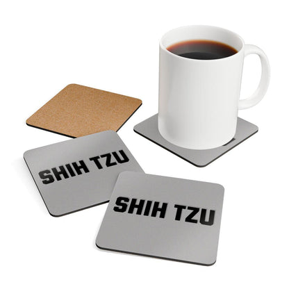 Shih Tzu Text Coaster Set – Unique Gift for Shih Tzu Dog Lovers