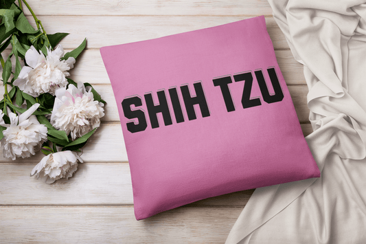 Shih Tzu Text Pillow – Stylish & Cozy Gift for Shih Tzu Lovers