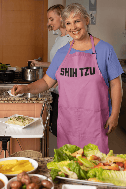 Shih Tzu Text Apron – Fun & Stylish Cooking Gift for Dog Lovers