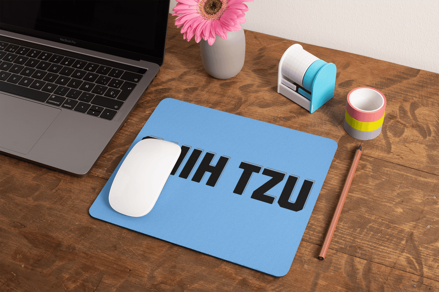 Shih Tzu Text Mouse Pad – Stylish Gift for Dog Lovers & Owners