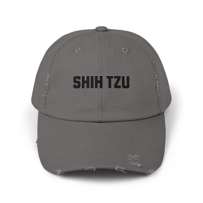 Shih Tzu Lover Distressed Hat – Adjustable Cotton Twill Cap