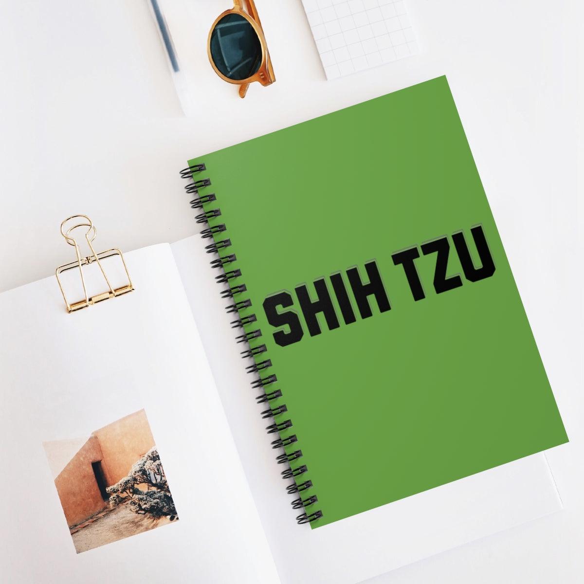 Shih Tzu Text Spiral Notebook – Cute Gift for Shih Tzu Lovers