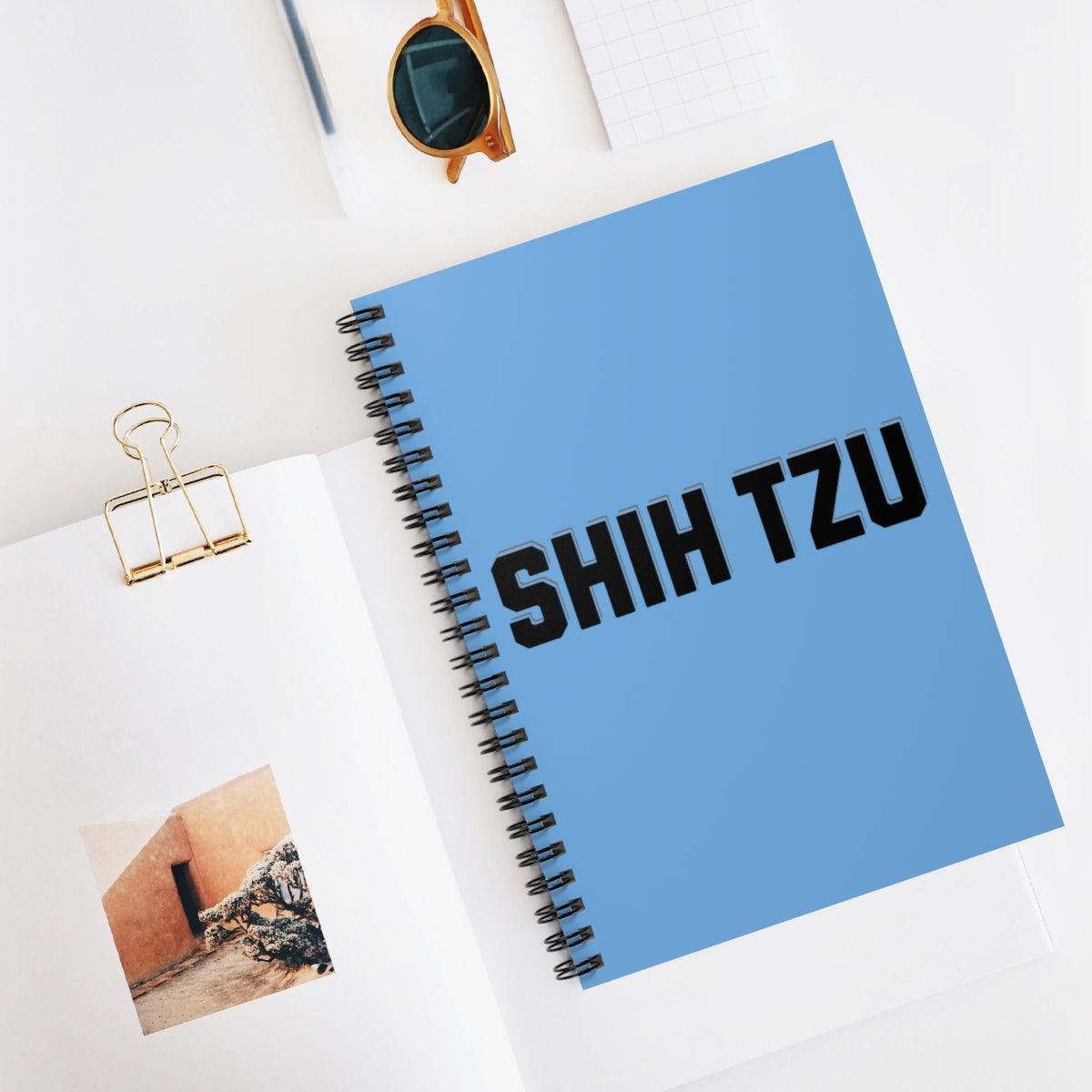 Shih Tzu Text Spiral Notebook – Cute Gift for Shih Tzu Lovers