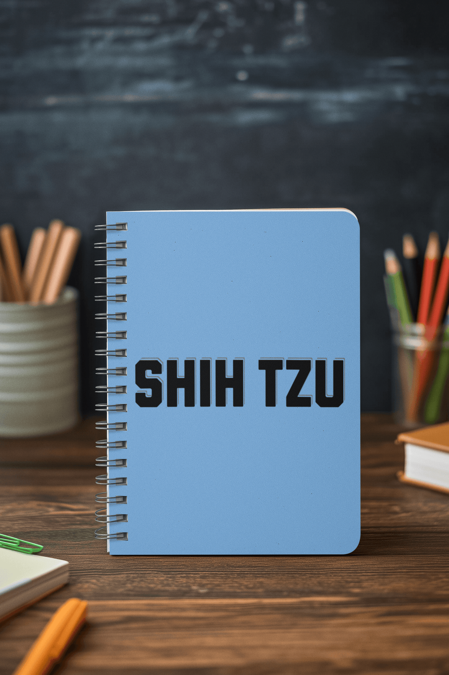 Shih Tzu Text Spiral Notebook – Cute Gift for Shih Tzu Lovers