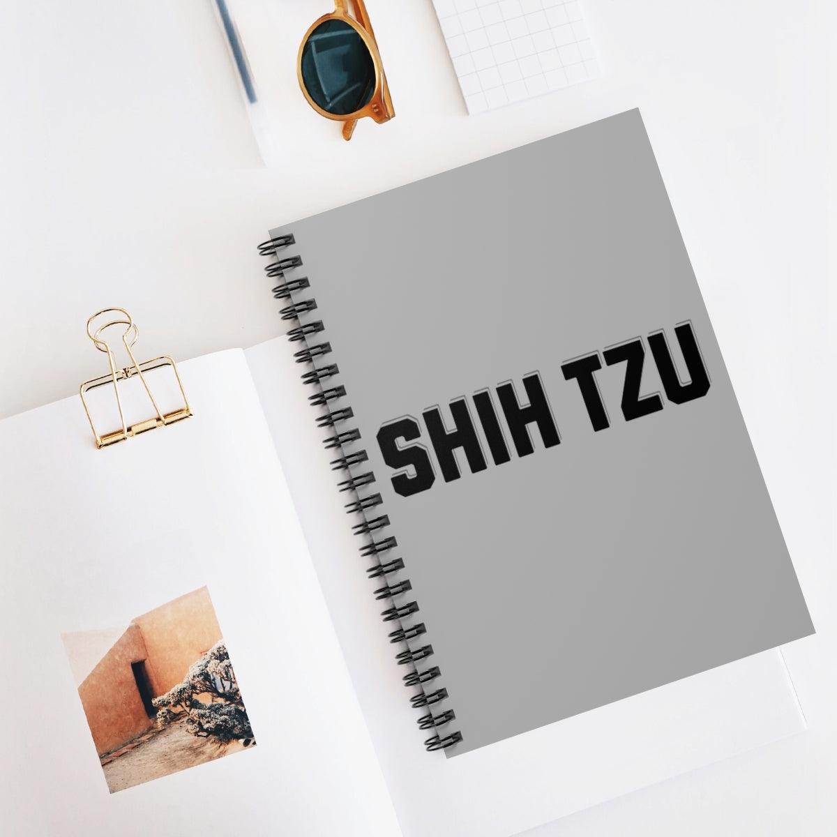 Shih Tzu Text Spiral Notebook – Cute Gift for Shih Tzu Lovers