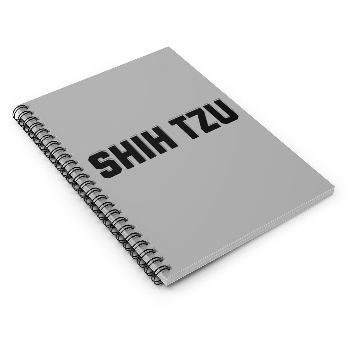 Shih Tzu Text Spiral Notebook – Cute Gift for Shih Tzu Lovers