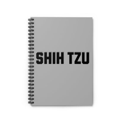 Shih Tzu Text Spiral Notebook – Cute Gift for Shih Tzu Lovers