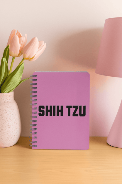 Shih Tzu Text Spiral Notebook – Cute Gift for Shih Tzu Lovers