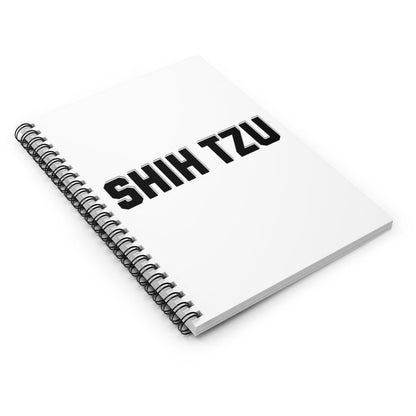 Shih Tzu Text Spiral Notebook – Cute Gift for Shih Tzu Lovers