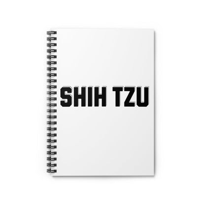 Shih Tzu Text Spiral Notebook – Cute Gift for Shih Tzu Lovers