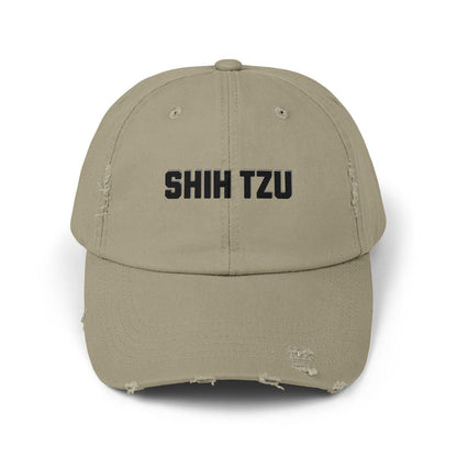 Shih Tzu Lover Distressed Hat – Adjustable Cotton Twill Cap