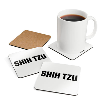Shih Tzu Text Coaster Set – Unique Gift for Shih Tzu Dog Lovers