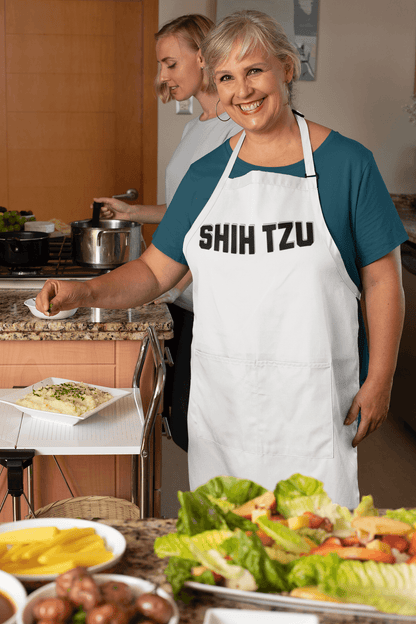 Shih Tzu Text Apron – Fun & Stylish Cooking Gift for Dog Lovers