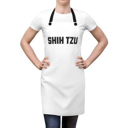 Shih Tzu Text Apron – Fun & Stylish Cooking Gift for Dog Lovers